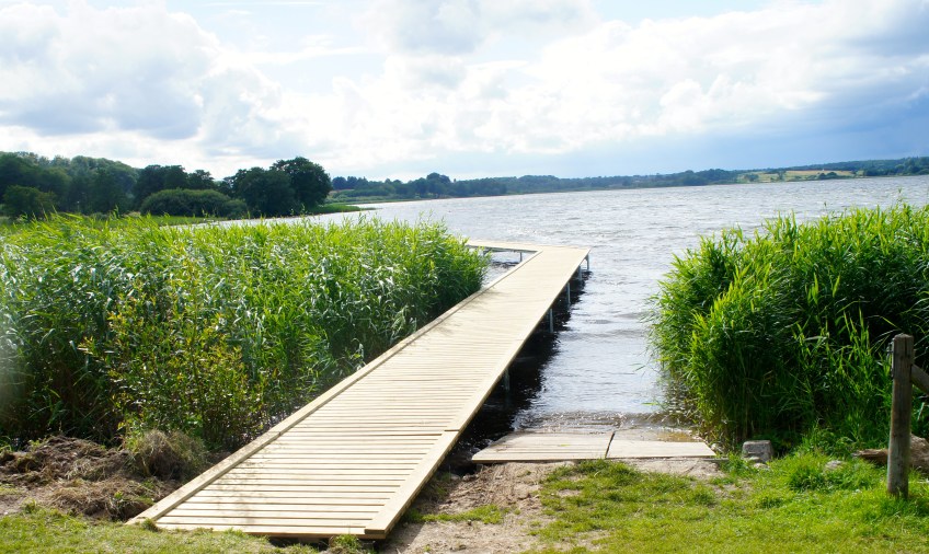 Den ny bådebro ved Kaj Munksvej